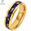 Δαχτυλίδι Tioneer Galaxy Style Tungsten Carbide με ένθετο Opal & φύλλο χρυσού σε βέρα 8mm ή 6mm για 1