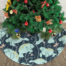 Weihnachtsbaumrock, 30 Zoll großer Seekuh-Seestern für Weihnachtsdekorationen und -ornamente