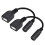 Καλώδιο τροφοδοσίας USB σε DC 5V ï¼ŒΚαλώδιο μετατροπής DC 5.5x2.1mm θηλυκό σε USB θηλυκό για 1