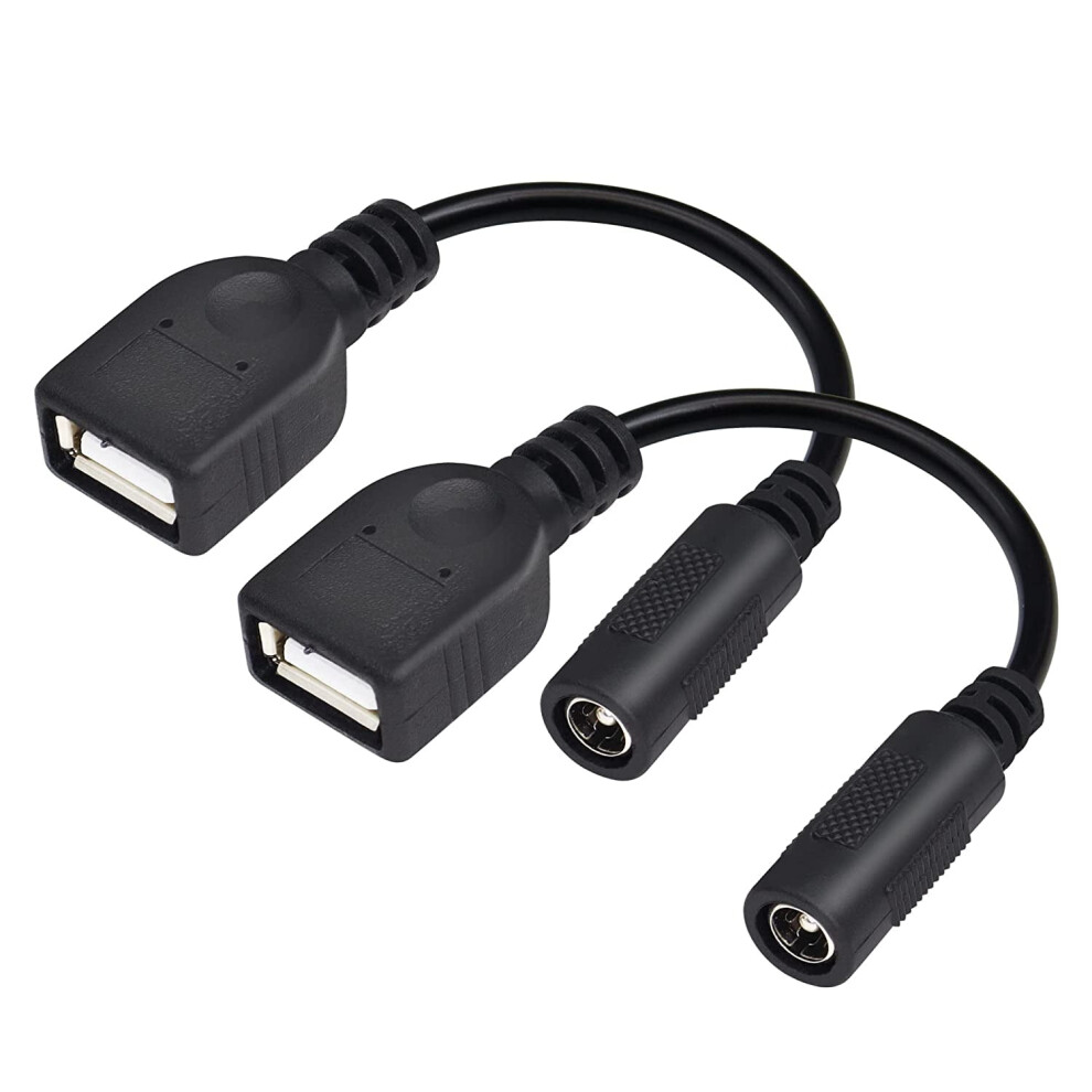 5V Usb To Dc Power Cableã¯Â¼ÅDc 5.5 X 2.1Mm Female To Usb Female Converter Cable For Conversion Various Dc 9164030943933