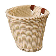Kids Front Handlebar Rattan Handwoven Bike Basket Kids Woven Bike Basket For Boys And Girls Bicycles Wicker Basket