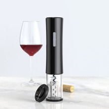 Ouvre-bouteille électrique avec coupe-capsule, tire-bouchon réutilisable, tire-bouchon en acier inoxydable fonctionnant sur piles pour la maison,