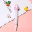UNLLLL Soft Decompression Student Calligraphy Pen With Exchangeable Elastic Pen, for Students and Office Workers 1