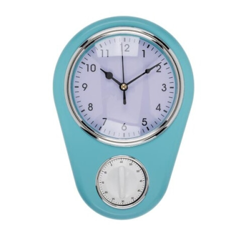 Vægur & Timer - Ur med timerfunktion hvid 2