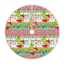 Jupe de sapin de Noël Le Grinch, Décoration de Noël pour la maison, Tapis de sapin doux pour décorations de Noël 36