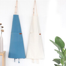 Tablier à outils Jacenvly en toile cirée robuste avec poches, tablier de travail de cuisine pour la pâtisserie, les salons de thé, la décoration