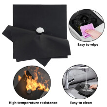 WinysinReusable4PCS alumiininen kaasufolioliesi polttimen suojakansi vuoraus puhdas mattotyyny