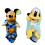 Σετ σκυλιών Mickey & Pluto σε κουβέρτα 11” Λούτρινη κούκλα Disney Parks με λούτρινο σχέδιο και 1