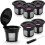 Kit com 6 Cápsulas de Café Reutilizáveis LEEYNEER, compatíveis com Keurig 2.0 e 1.0, com Escova de Limpeza. 1