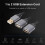 jixopn2in1USB Data Hub Τροφοδοτικό Y Splitter Καλώδιο επέκτασης φόρτισης USB 6