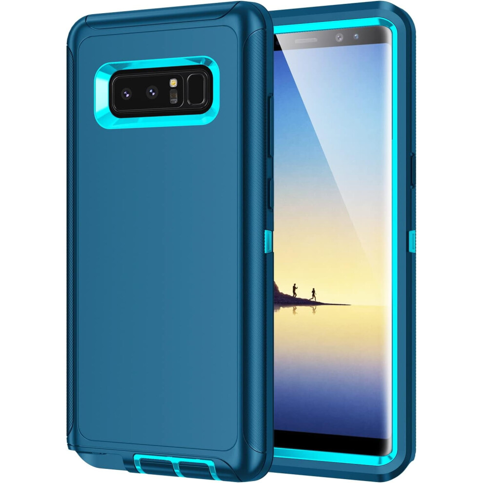 Galaxy Note 8 Case - Shockproof, Dustproof, 3-Layer Heavy Duty Protection - Turquoise Green 9164030094109