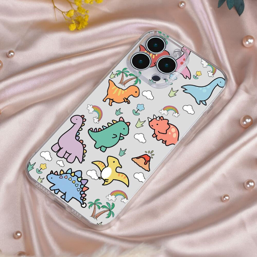 Cool Dinosaur Pattern Designed For Compatible With Iphone 12 Mini Case 5.4 Inch,Clear Case With Design,Tpu Bumper With Protective Hard Case Cover 9164030094048
