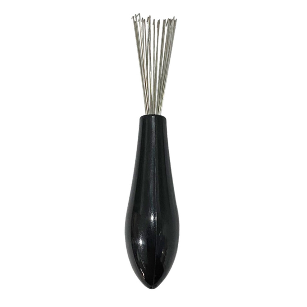 Black Hair Brush Cleaner With Slim Claw Design For Fast Hair Removal, Compact Comb Cleaning Tool