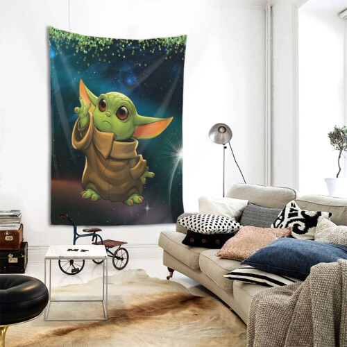 Ταπισερί Yoda, Μεγάλες ταπισερί τέχνης τοίχου για σαλόνι, υπνοδωμάτιο, κοιτώνα, 1
