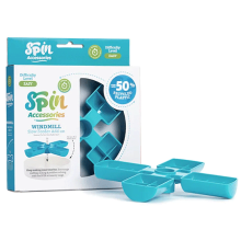 PetDreamHouse SPIN Insert para comedouro lento, cor azul moinho de vento
