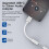 USB C til 3,5 mm lydadapter, kompatibel med iPhone 16, iPhone 16Plus, iPhone 15Pro/Pro Max, hvid 5