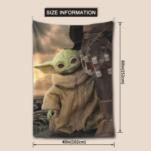 Ταπισερί Baby Yoda, Αδιάβροχη Πολυεστερική Κάθετη Διακόσμηση για Υπνοδωμάτιο, 2