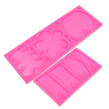 2 stk. låg, etiket, harpiksstøbeform, vandkoptilbehør, form, epoxyharpiks, tumbler, silicagel