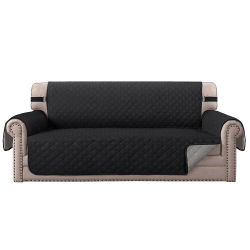 Capas para sofá Dealovy com bolso lateral, compatíveis com sofás de três lugares, capa e protetor de assento à prova d'água.