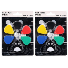 BESTSKY2Pcs Gitaarplectrums, Precisie Gitaaraccessoires, Comfortabele Gitaarplectrum voor Snel Strummen, Multicolor6