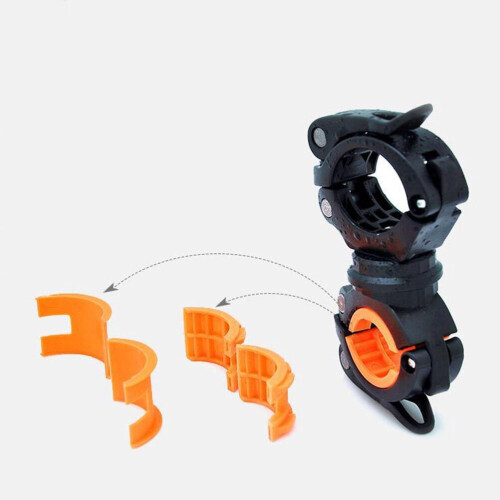 Support de lampe frontale pour VTT avec pince (lot de 2) 2