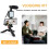 Flexible Tripod Vlogging Kit compatible with iPhone/Android w/LED Light, Mic, Holder, Remote, Case for Streaming, Vlogging 2