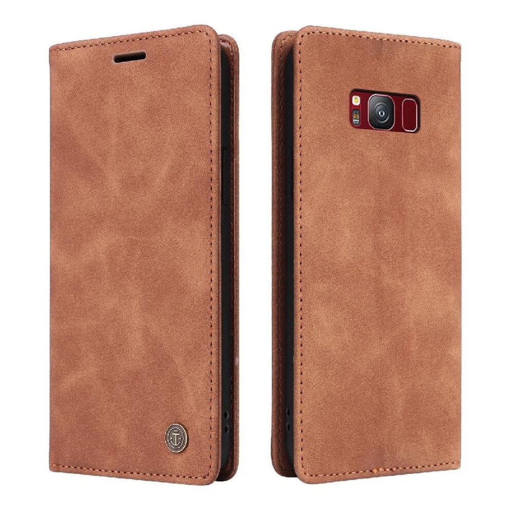 Flip Case For Compatible With Samsung Galaxy S8 Shockproof Leather Case Simple Business Flip Cover Wallet 9164030235038