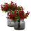 Conjunto de 10 galhos e flores artificiais de mirtilo para decoração de Natal em casa e no hotel, 25 cm (9,84 polegadas). 1