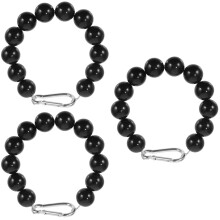 3 pezzi Anello antivento per asta portabandiera Guida per asta portabandiera Catena con perline Strumento guida per asta portabandiera