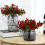Conjunto de 10 galhos e flores artificiais de mirtilo para decoração de Natal em casa e no hotel, 25 cm (9,84 polegadas). 4