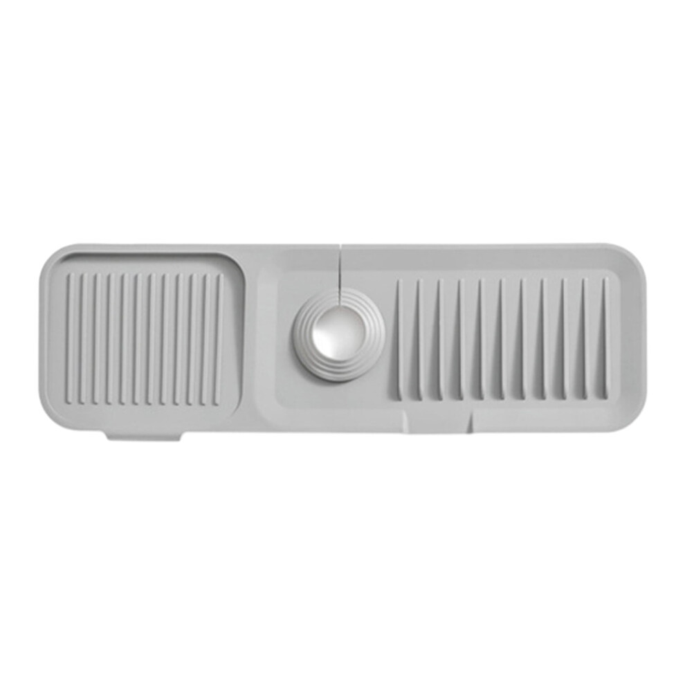 Hesroicy Foldable Draining Mat, Silicone Sink Splash Guard, Non-Slip Countertop Protector, Faucet Draining Pad 9464372816699