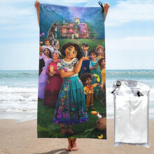 Prosop de baie Encanto, microfibră, uscare rapidă, prosop de plajă supradimensionat, rezistent la nisip, pentru adulți și copii, 27,5"x55" -