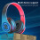 Ακουστικά Bluetooth Blukids2024 με φως LED, μείωση θορύβου, ήχο HiFi, χρόνο αναπαραγωγής 7 ωρών, 5