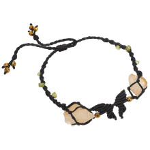 Verstellbares Armband mit Kristallornament, Damenschmuck, Armbänder, Citrin, Herren