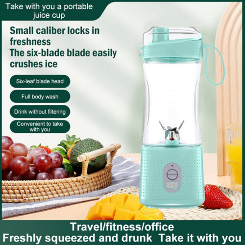 Φορητό μπλέντερ 380ML για smoothies, χυμούς και μιλκσέικ, μίνι μπλέντερ 4000MAh και μπλε για