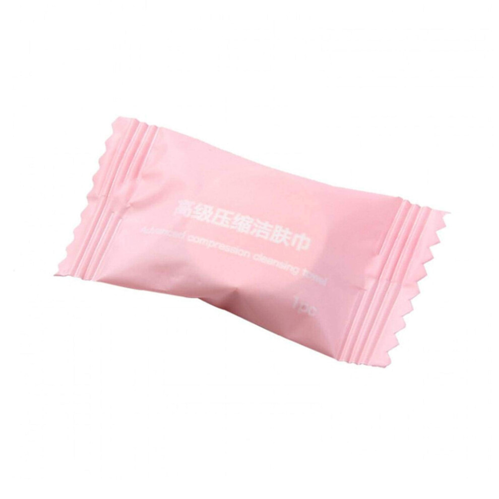 50pcs Compressed Towels Pure Cotton Travel Size Disposable Face Wipes Quick Expand Individually Wrapped