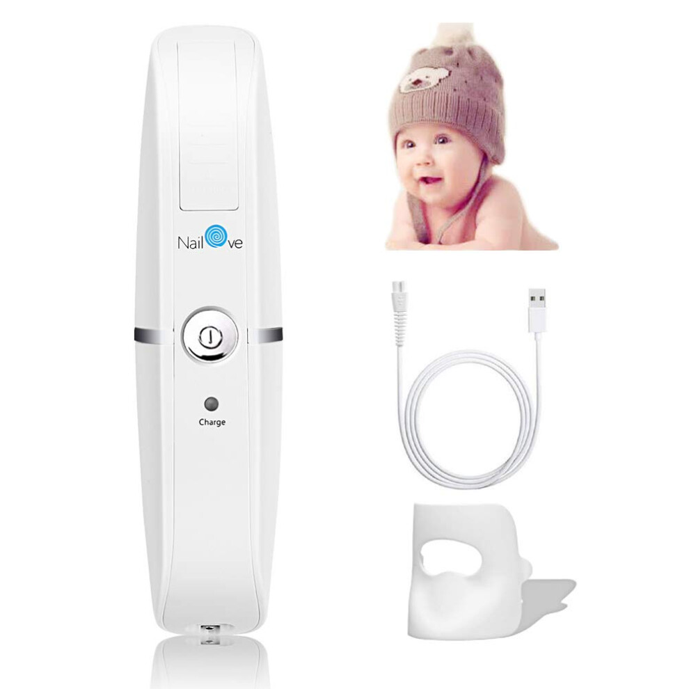Electric Nail Trimmer For Babies And Adults, Quiet Rechargeable Nail File With Safety Design Light