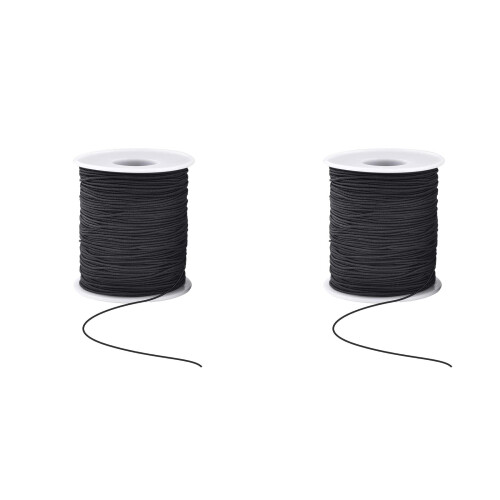 1mm Thick Elastic Thread For Handmade Bracelets Durable & Versatile For DIY Projects *2PCS
