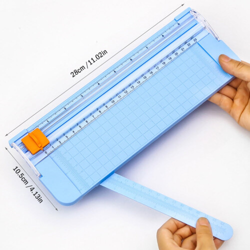 Paper Die Cutter Cuter Manual Safe Trimmer Mini Office Plastic 2