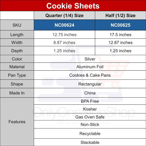 Half Cookie Disposable Aluminum Sheet with Dome Lid For Baking & Storing (10) 2