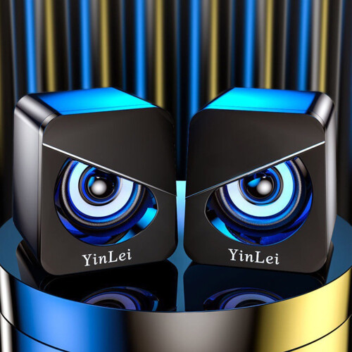 VALSEEL Bluetooth Speaker Computer Stereo Bluetooth Small Speaker Subwoofer Home Desktop Computer Laptop USB Cable Mini Speaker Desktop Electronics 2