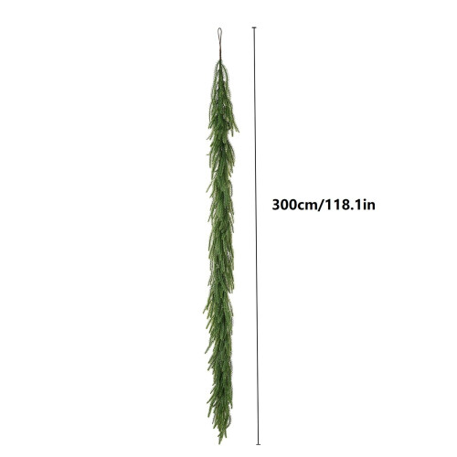 Χριστουγεννιάτικη γιρλάντα Norfolk 9,84ft, τεχνητή γιρλάντα Norfolk φυσική για 2
