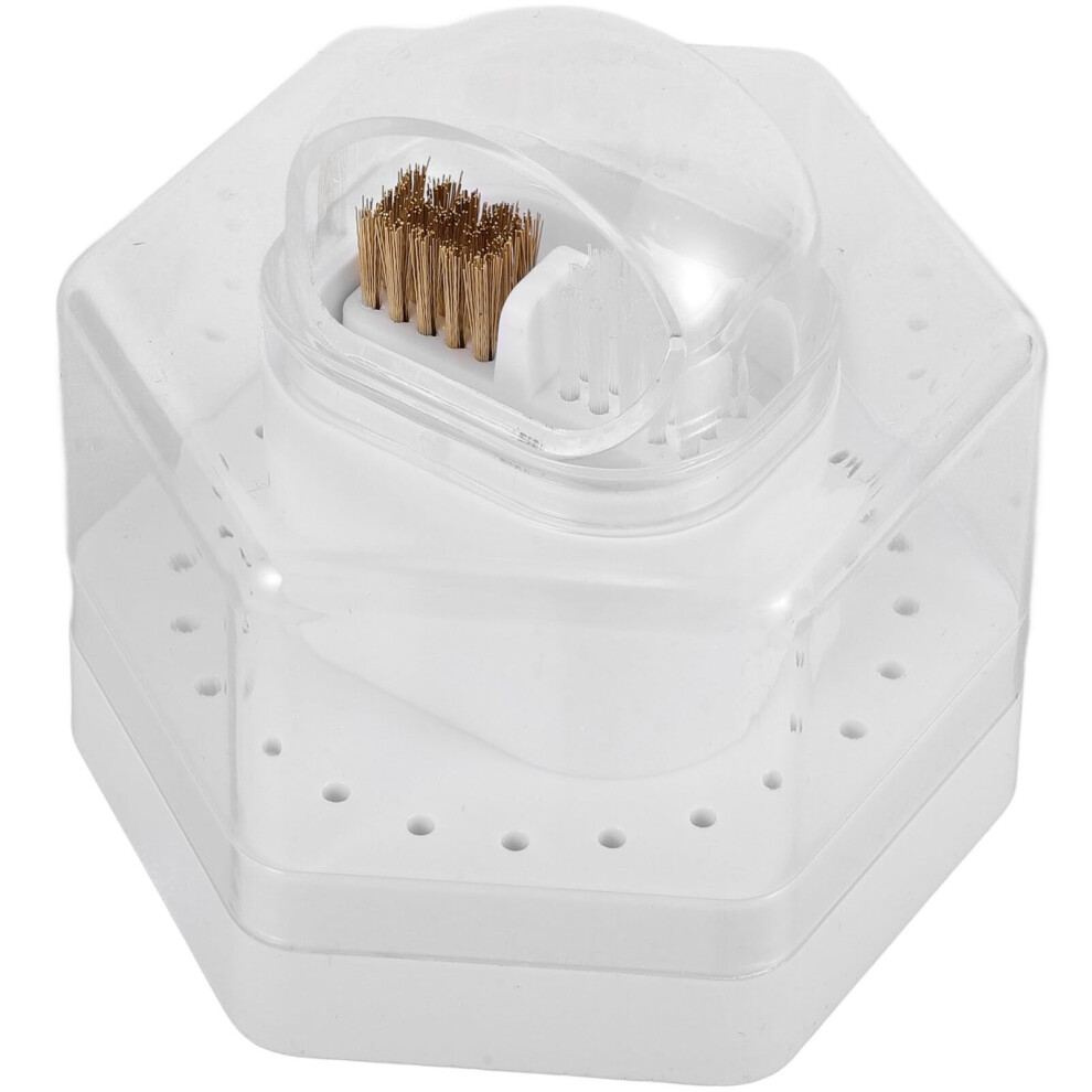 Nail Drill Bits Holder with Organized 24Slot Storage, Durable White Organizer for Salon and Home