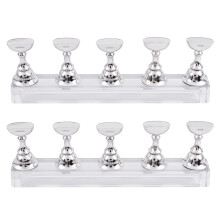 Magnetic Nail Practice Stand Set with Acrylic Tip Holder for Manicure Training and Display