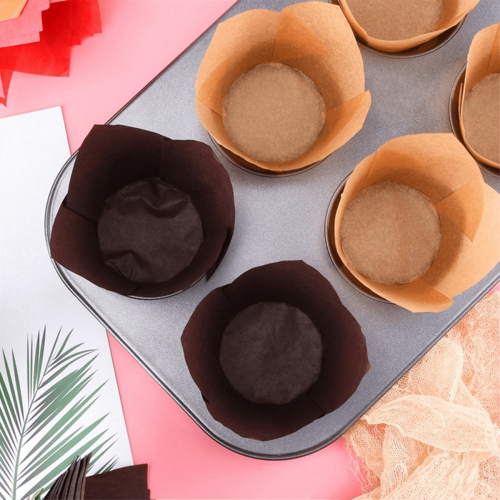 50 τεμάχια εφημερίδα στυλ cupcake liner ψησίματος κύπελλο για γάμο tulip muffin cupcake χάρτινο 2