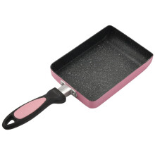 Tamagoyaki Pan Japanese Omelette Pan, Non-Stick Coating Square Egg to Make Omelets or Crepes (Pink)
