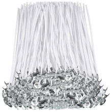 1000 Pieces Cotton Candle Wick 6inch Pre Waxed Candle Wicks for Candle Making Slow Burn Candle Wicks for Candle DIY