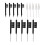Hearing Amplifier Cleaning Tools Kit ABS Earwax Removal Brushes 1