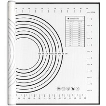 Tapis de cuisson en silicone Ludlz, antidérapant, avec graduations, sans BPA, pour étaler la pâte, biscuits et tartes.
