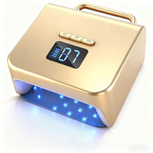 Cordless UV LED Nail Lamp 220W Professional Gel Nail Dryer with Fast Curing, Touch Display and Auto Sensor